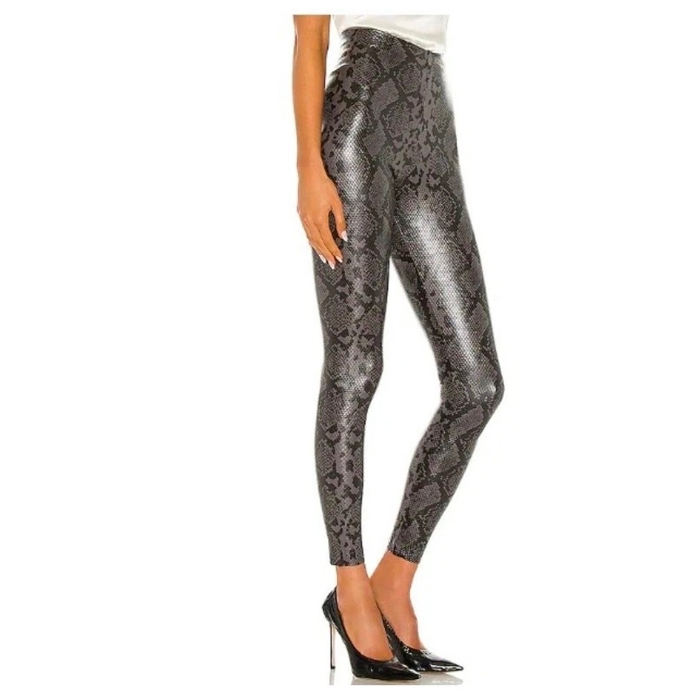 Commando Faux Leather Snakeskin‎ Leggings Metallic Python High Rise L